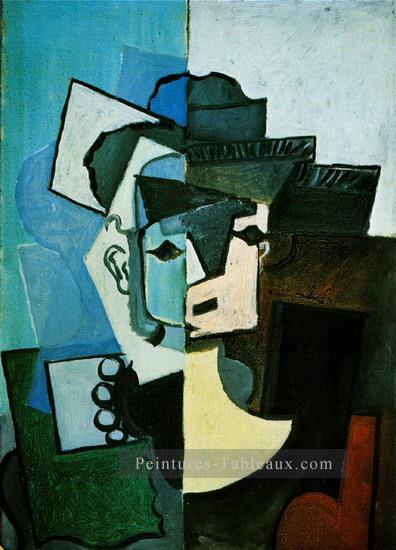 Visage Femme 1953 cubiste Pablo Picasso Peintures à l'huile